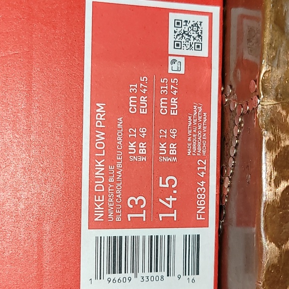 Nike Dunk Low Prm. University Blue TOPOGRAPHY. Men's size 13 - Picture 2 of 16